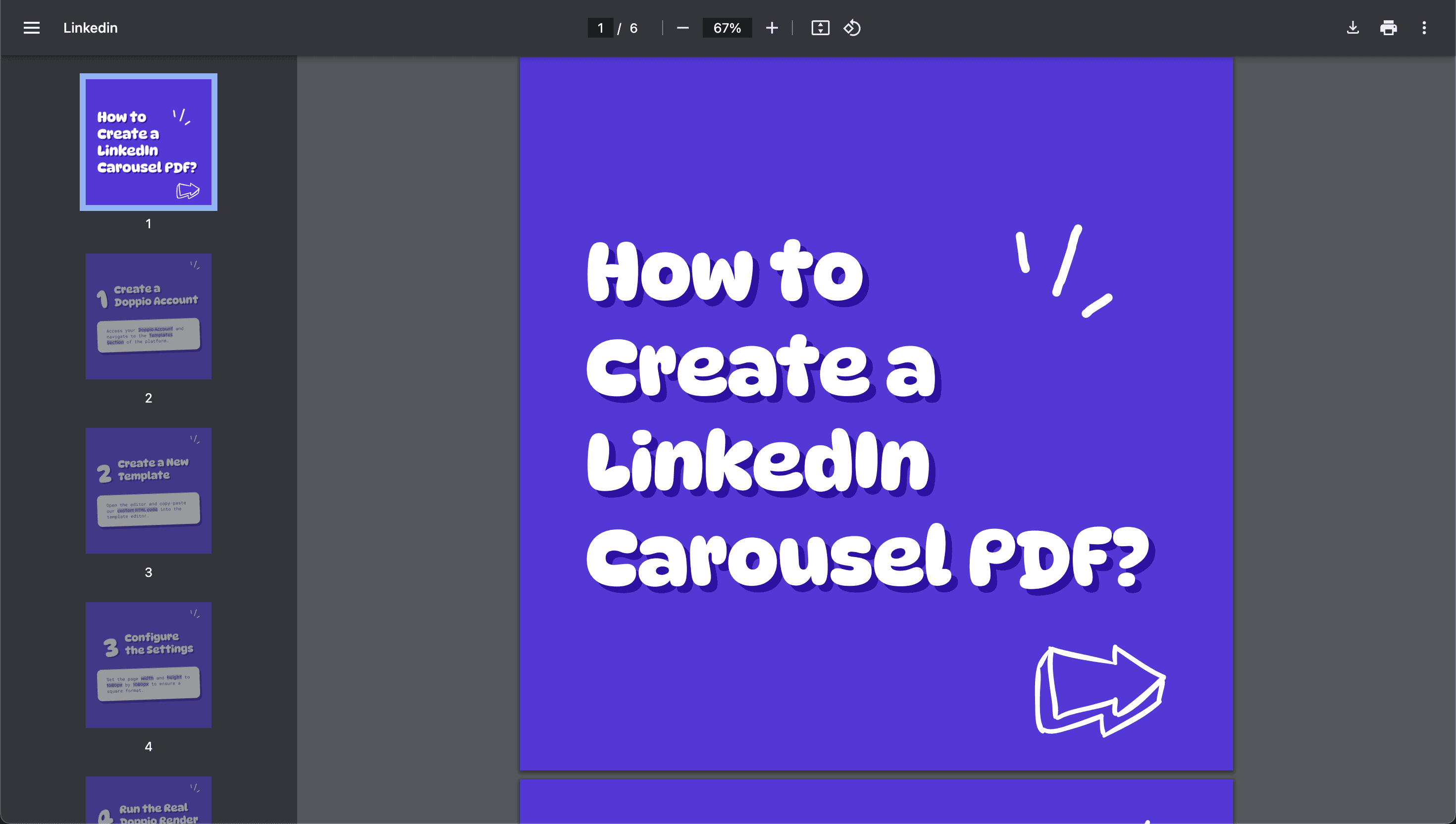 Template editor in Doppio