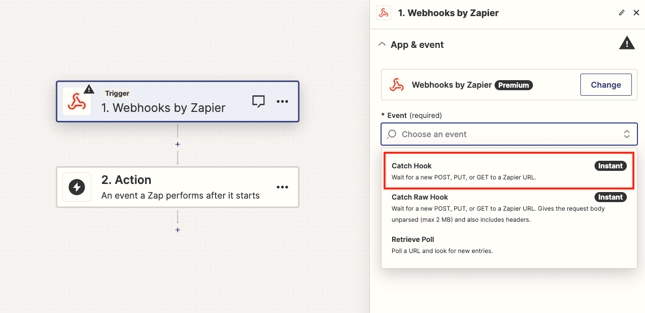 Webhook configuration